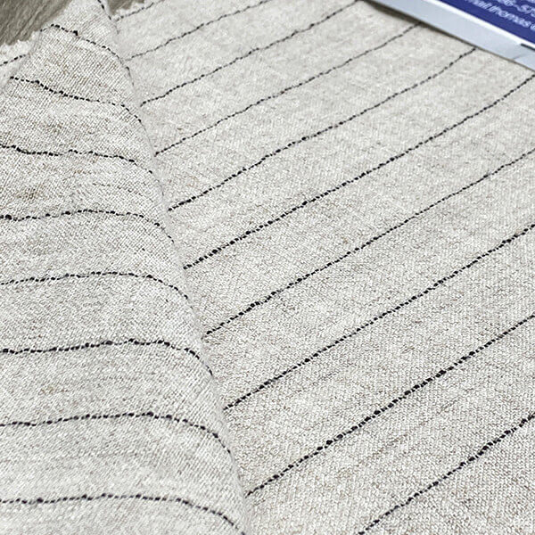 Linen Slub dyed with sand washing 225GSM
